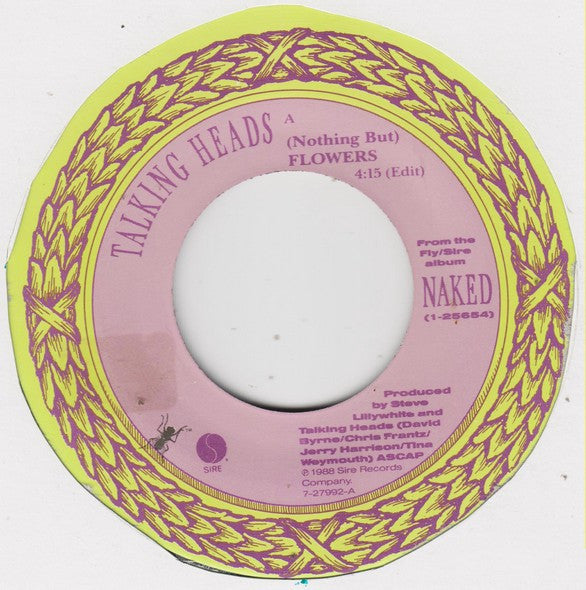 Talking Heads : (Nothing But) Flowers (7", Single, Spe)