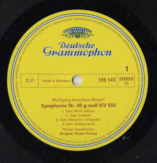 Wolfgang Amadeus Mozart - Wiener Symphoniker, Ferenc Fricsay : Symphonien Nr. 40 G-moll · Nr. 41 C-dur "Jupiter" (LP)