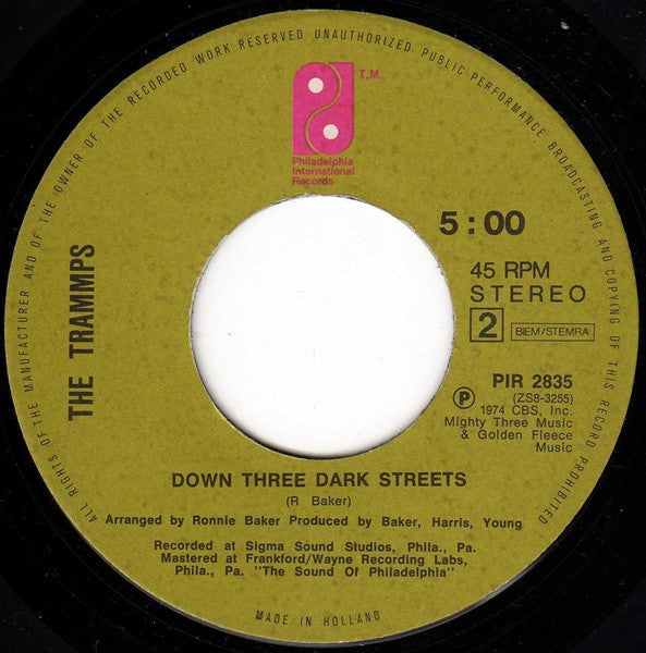 The Trammps : Trusting Heart (7")