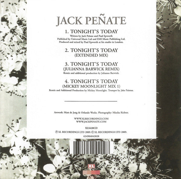 Jack Peñate : Tonight's Today (CD, Single)