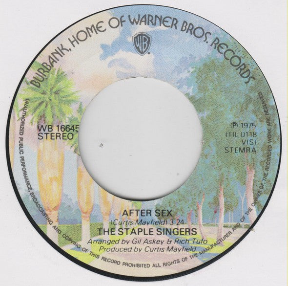 The Staple Singers : Let's Do It Again (7", Single)