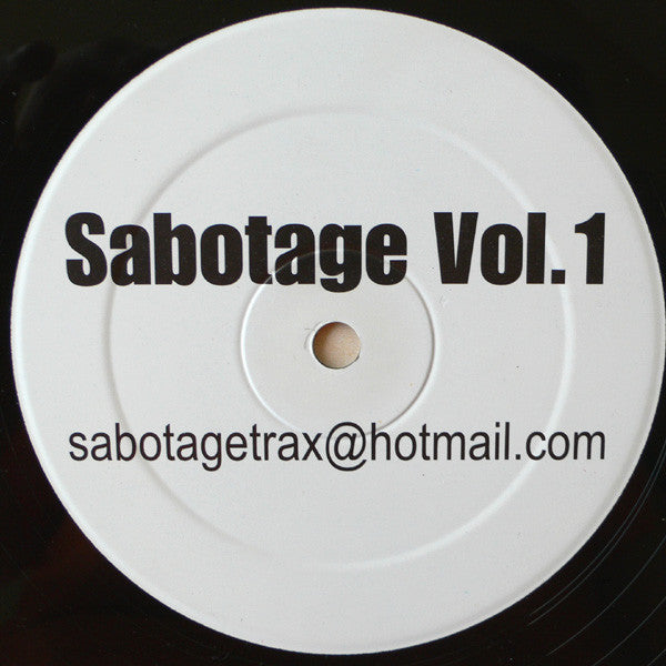 Sabotage Trax : Sabotage Vol.1 (12")