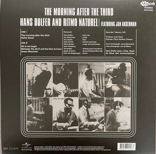 Hans Dulfer And Ritmo Natural Featuring Jan Akkerman : The Morning After The Third (LP, Album, Ltd, Num, RE, Yel)