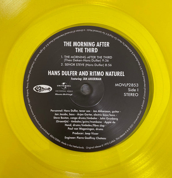 Hans Dulfer And Ritmo Natural Featuring Jan Akkerman : The Morning After The Third (LP, Album, Ltd, Num, RE, Yel)