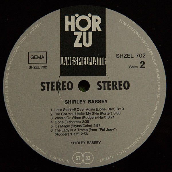 Shirley Bassey : Shirley Bassey (LP, Comp)