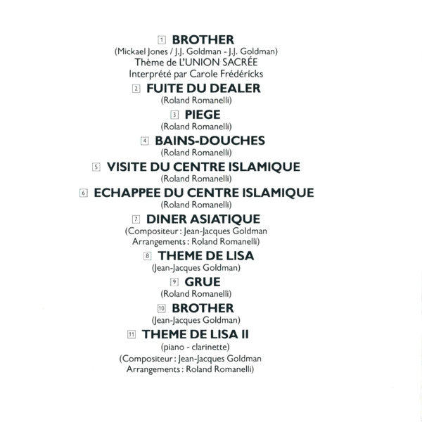 Jean-Jacques Goldman & Roland Romanelli : Musique Du Film L'Union Sacrée (CD, Album)