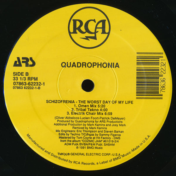 Quadrophonia : Schizofrenia - The Worst Day Of My Life (12")