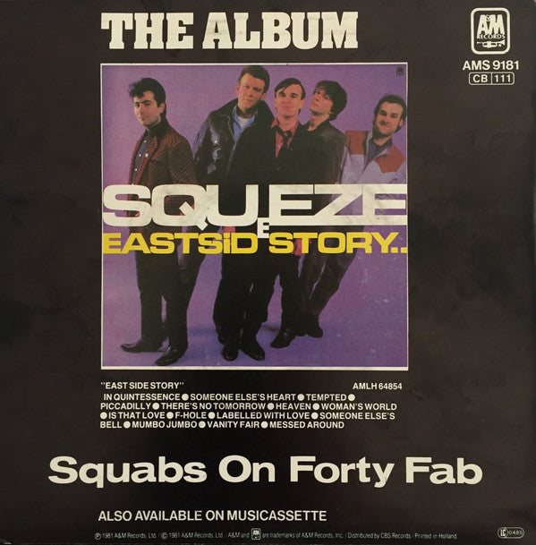 Squeeze (2) : Labelled With Love (7", Single)