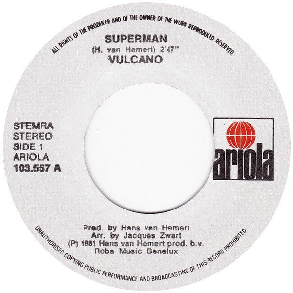 Vulcano (2) : Superman (7", Single)