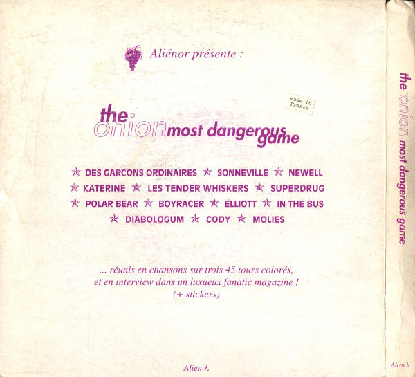 Various : The Onion Most Dangerous Game (Box, Comp + 7", Gre + 7", Whi + 7", Red)