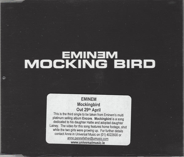 Eminem : Mockingbird (CD, Single, Promo)