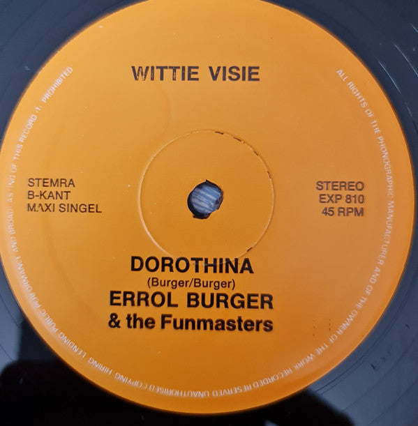 Iwan Esseboom, Errol Burger And The Funmasters : Wittie Visie / Dorothina (12", Maxi)