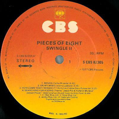 Swingle II : Pieces Of Eight (LP, Album)