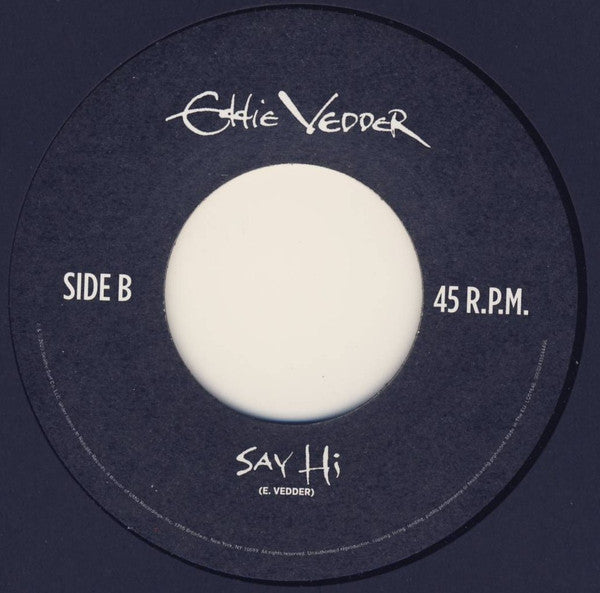 Eddie Vedder : Matter Of Time (7", Single)