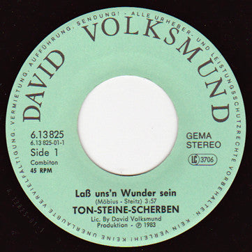 Ton Steine Scherben : Lass Uns'n Wunder Sein / Hau Ab (7", Single)