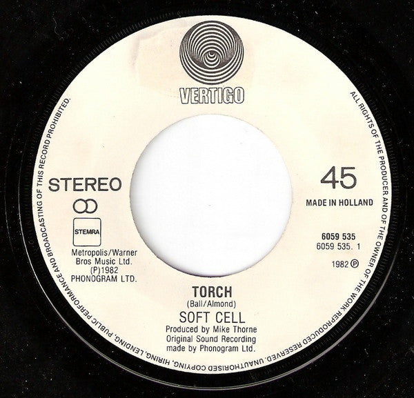 Soft Cell : Torch (7", Single)