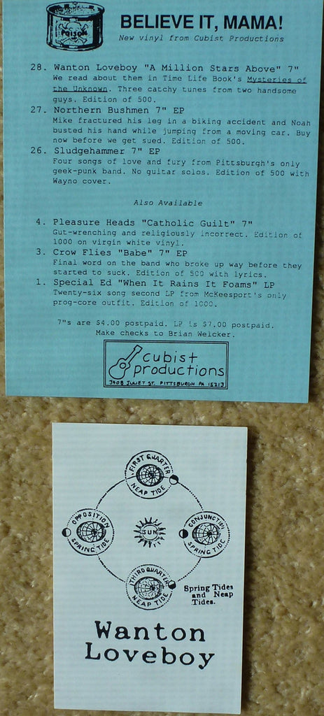 Wanton Loveboy : A Million Stars Above (7")