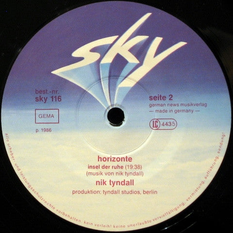 Nik Tyndall : Horizonte (LP)