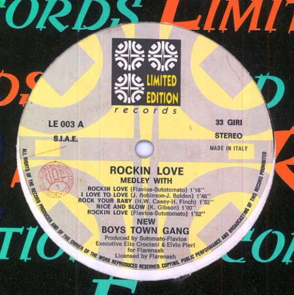 New Boys Town Gang : Rockin' Love (Medley) (12")
