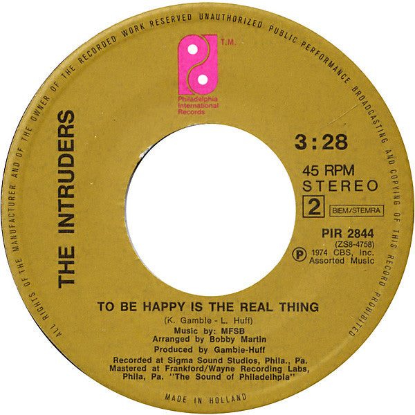 The Intruders : A Nice Girl Like You (7", Single)