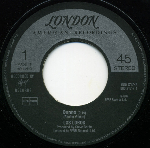 Los Lobos : Donna (7")