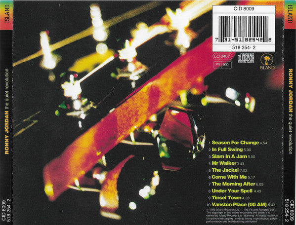 Ronny Jordan : The Quiet Revolution (CD, Album, RE)