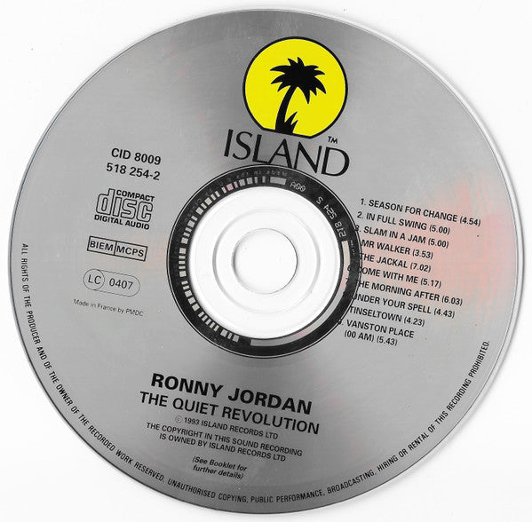 Ronny Jordan : The Quiet Revolution (CD, Album, RE)