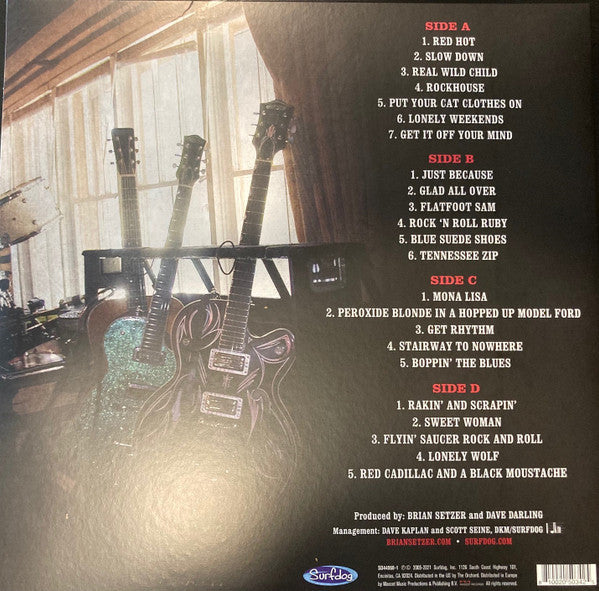 Brian Setzer : Rockabilly Riot! Volume One - A Tribute To Sun Records (2xLP, Album, RE, Red)