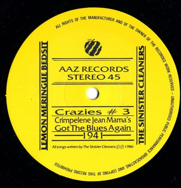 The Sinister Cleaners : Lemon Meringue Bedsit (12")