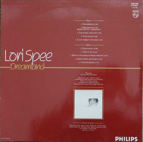 Lori Spee : Dreamland (LP, Album)