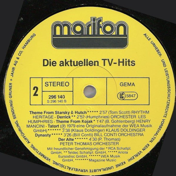 Various : Die Aktuellsten TV-Hits (LP, Comp)