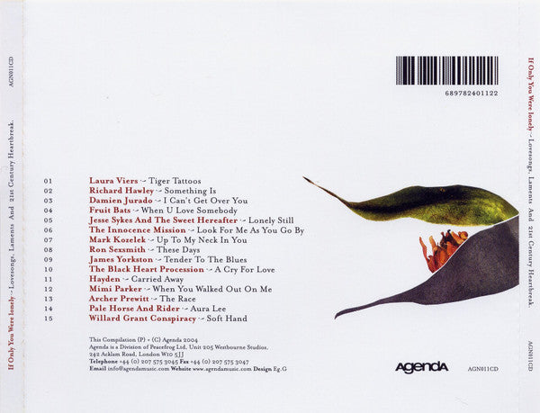 Various : If Only You Were Lonely (Lovesongs, Laments And 21st Century Heartbreak) (CD, Comp)