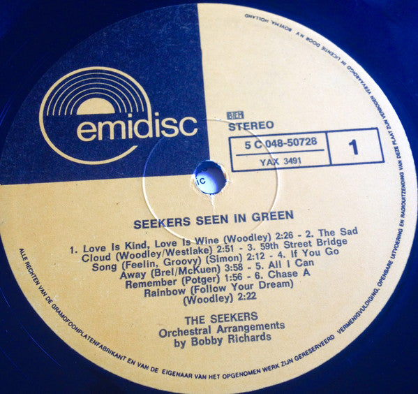 The Seekers : Seekers Seen In Green (LP, Album, RE)