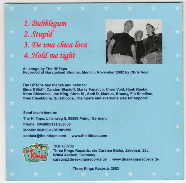 The Hi Tops : De Una Chica Loca! (7", EP)