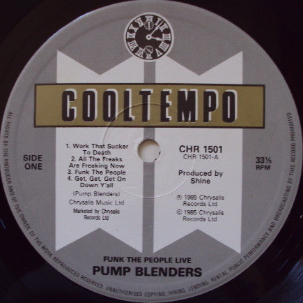 The Pump Blenders : Funk The People Live (LP, Album, Mixed)