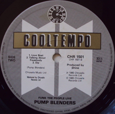 The Pump Blenders : Funk The People Live (LP, Album, Mixed)