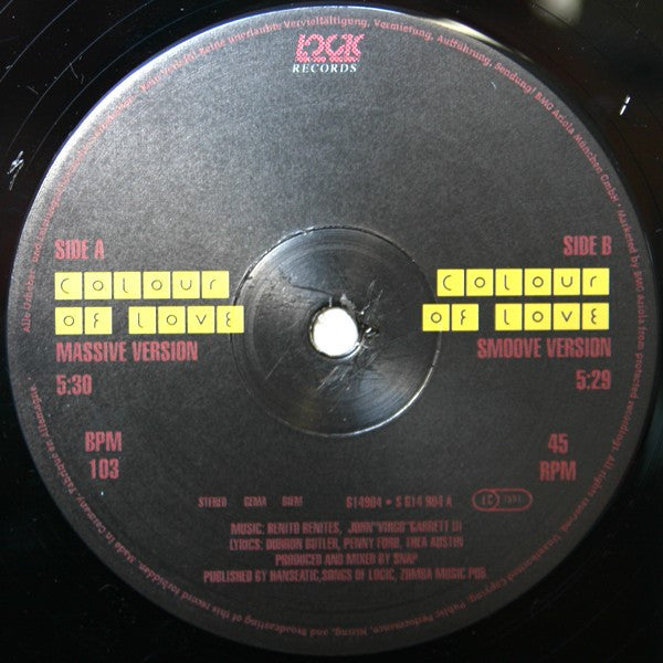 Snap! : Colour Of Love - DJ Ltd. Edition  (2x12", Ltd)