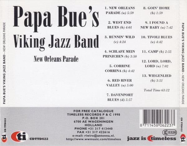 Papa Bue's Viking Jazz Band : New Orleans Parade (CD)