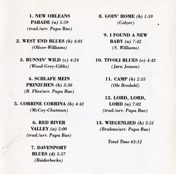 Papa Bue's Viking Jazz Band : New Orleans Parade (CD)