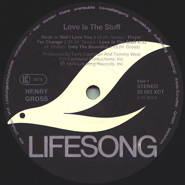 Henry Gross : Love Is The Stuff (LP, Album)