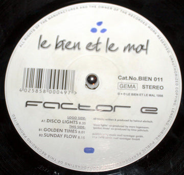 Factor E (3) : Disco Lights (12")