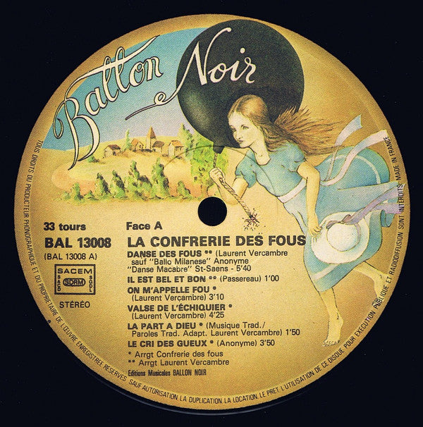 La Confrérie Des Fous : La Confrérie Des Fous (LP, Album)