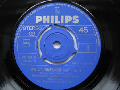 Rita Reys With The Dutch Swing College Band : Jazz Sir, That's Our Baby -3 (7")