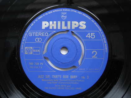 Rita Reys With The Dutch Swing College Band : Jazz Sir, That's Our Baby -3 (7")