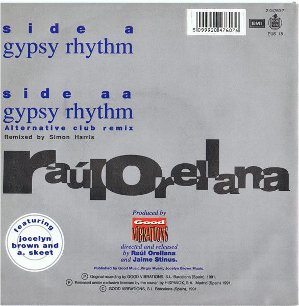 Raúl Orellana : Gypsy Rhythm (7")