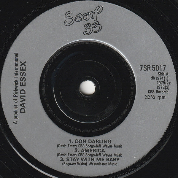 David Essex : David Essex (7", Album, Comp)