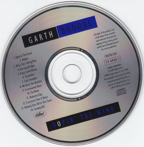 Garth Brooks : Ropin' The Wind (CD, Album)