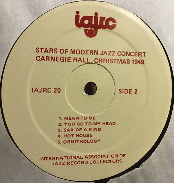 Various : Stars Of Modern Jazz Concert - Carnegie Hall Christmas 1949 (LP, Mono)