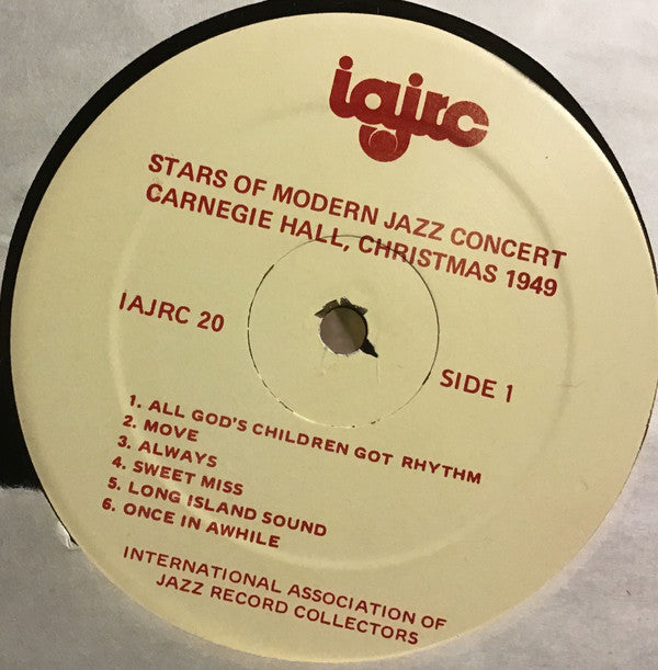 Various : Stars Of Modern Jazz Concert - Carnegie Hall Christmas 1949 (LP, Mono)