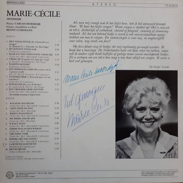 Marie-Cécile Moerdijk : Marie-Cécile (LP)